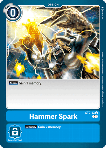 Hammer Spark [ST2-13] (Alternative Art) [Starter Deck: Ulforce Veedramon]Digimon Trading Card Game