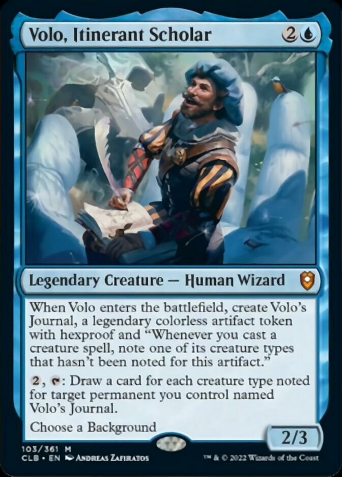 Volo, Itinerant Scholar [Commander Legends: Battle for Baldur's Gate] - Trinity Hobby