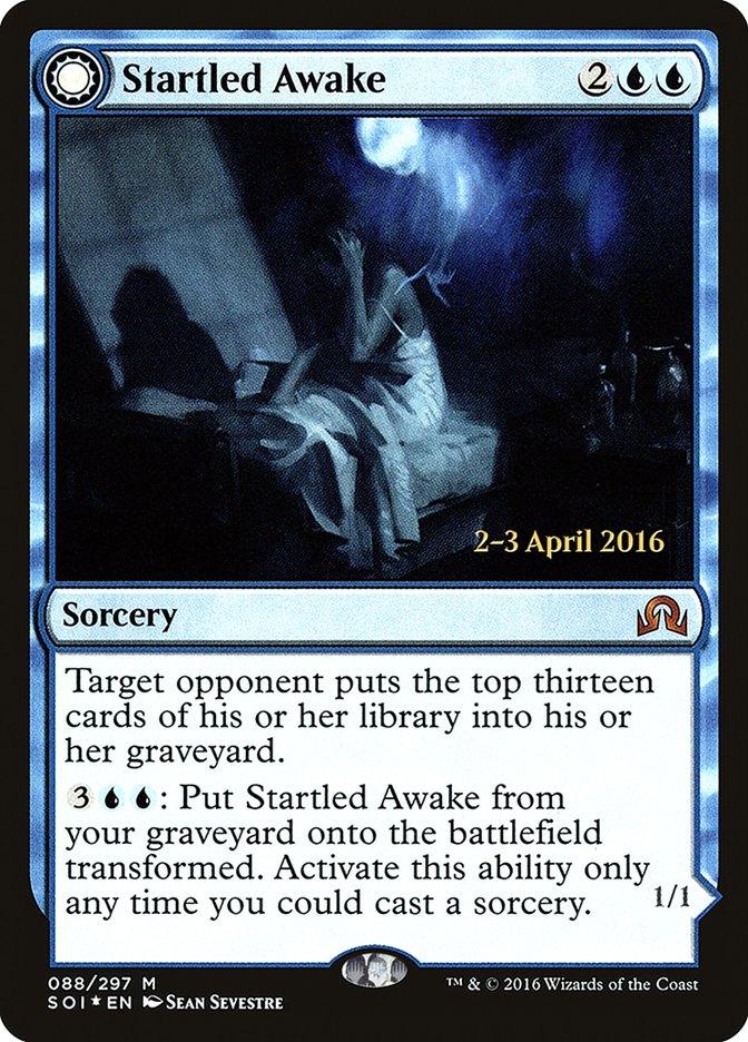 Startled Awake // Persistent Nightmare [Shadows over Innistrad Prerelease Promos] - Trinity Hobby