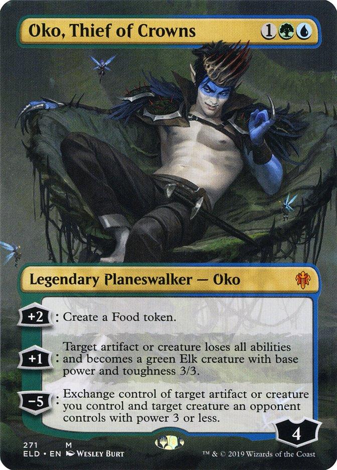 Oko, Thief of Crowns (Borderless) [Throne of Eldraine] - Trinity Hobby