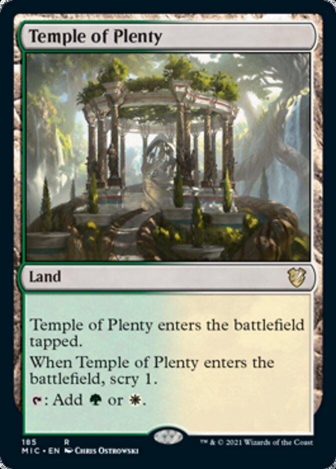 Temple of Plenty [Innistrad: Midnight Hunt Commander] - Trinity Hobby
