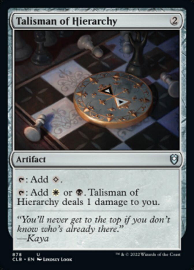 Talisman of Hierarchy [Commander Legends: Battle for Baldur's Gate] - Trinity Hobby