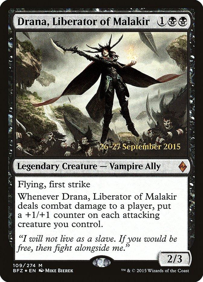 Drana, Liberator of Malakir [Battle for Zendikar Prerelease Promos] - Trinity Hobby