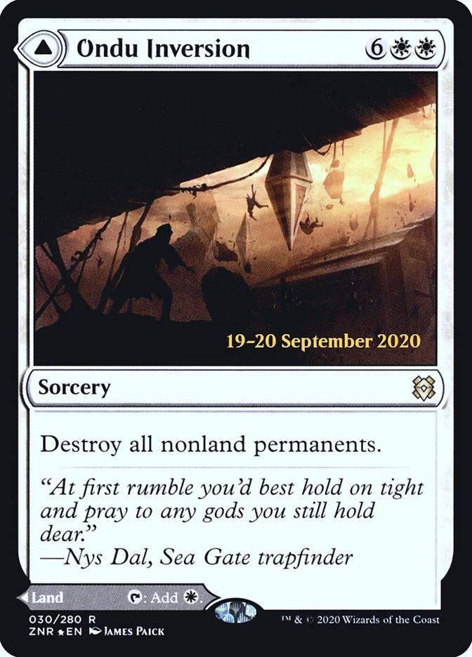 Ondu Inversion // Ondu Skyruins [Zendikar Rising Prerelease Promos] - Trinity Hobby