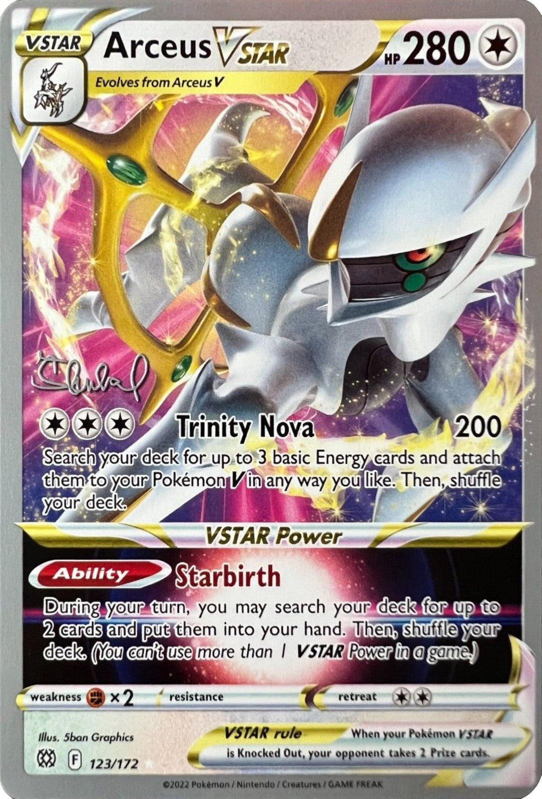 Arceus VSTAR (123/172) (ADP - Ondrej Skubal) [World Championships 2022] - Trinity Hobby