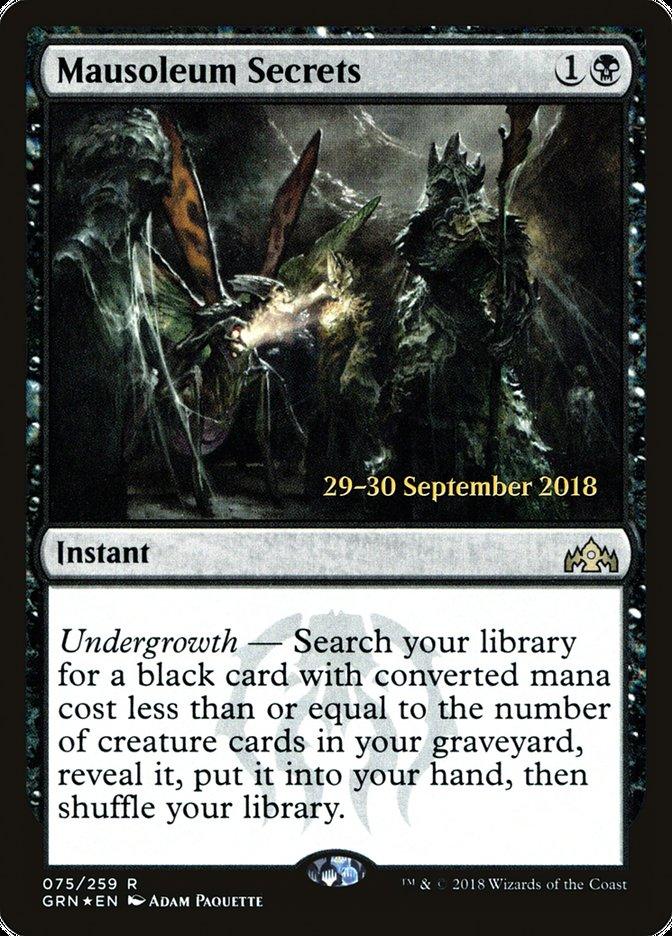 Mausoleum Secrets [Guilds of Ravnica Prerelease Promos] - Trinity Hobby