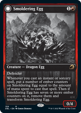Smoldering Egg // Ashmouth Dragon [Innistrad: Double Feature] - Trinity Hobby