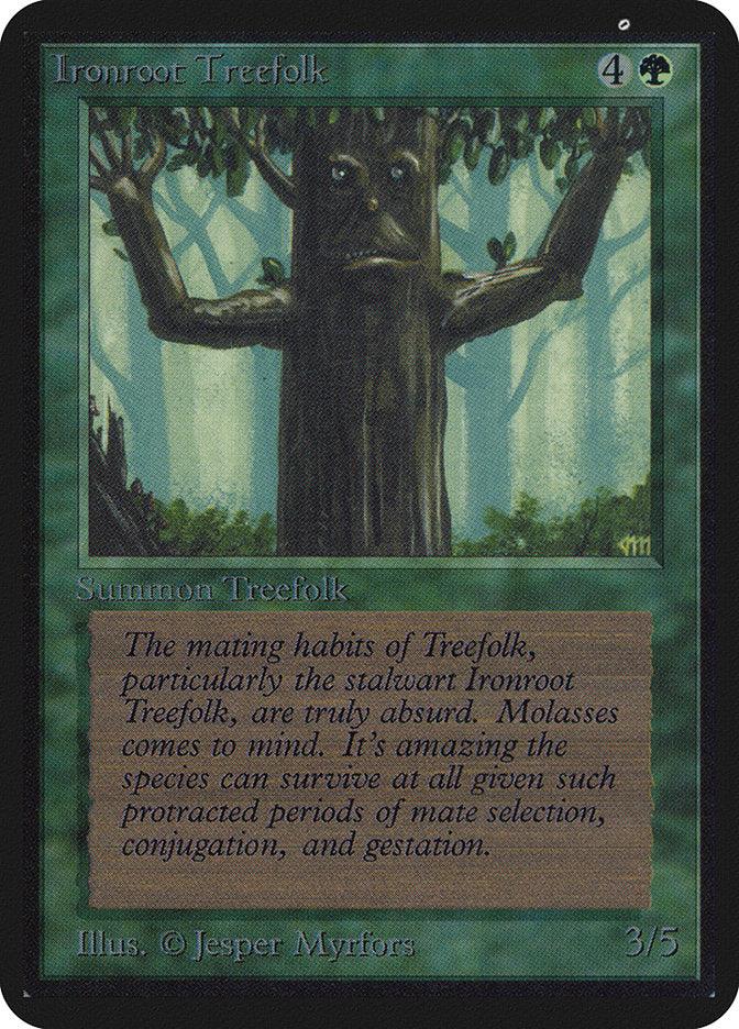 Ironroot Treefolk [Alpha Edition] - Trinity Hobby