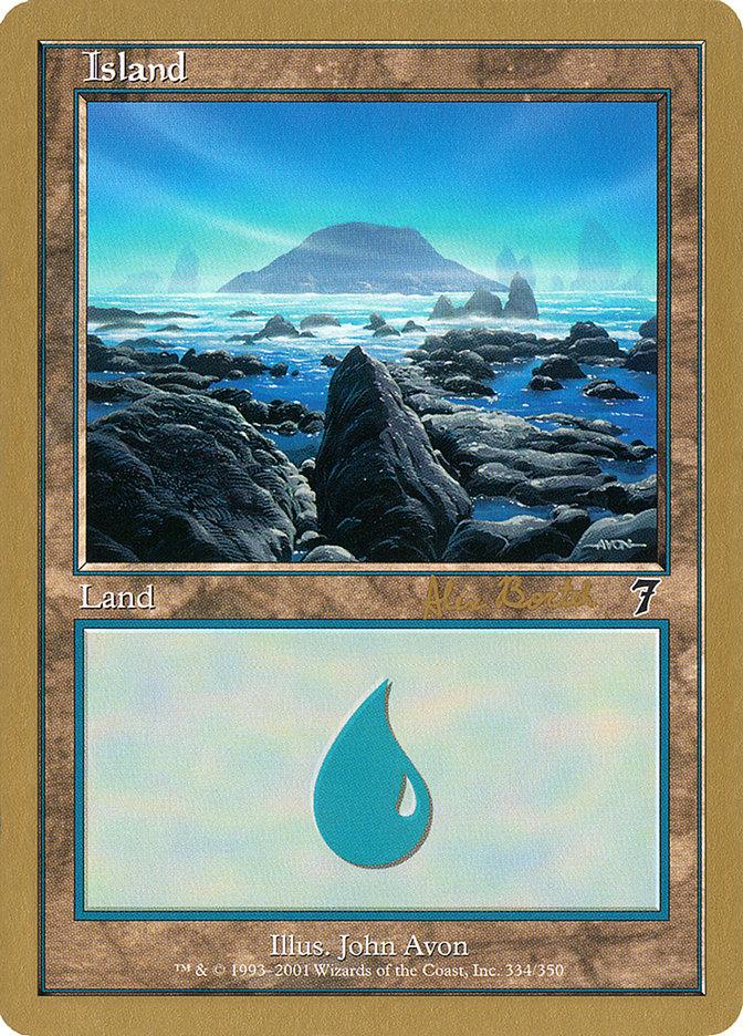 Island (ab334) (Alex Borteh) [World Championship Decks 2001] - Trinity Hobby