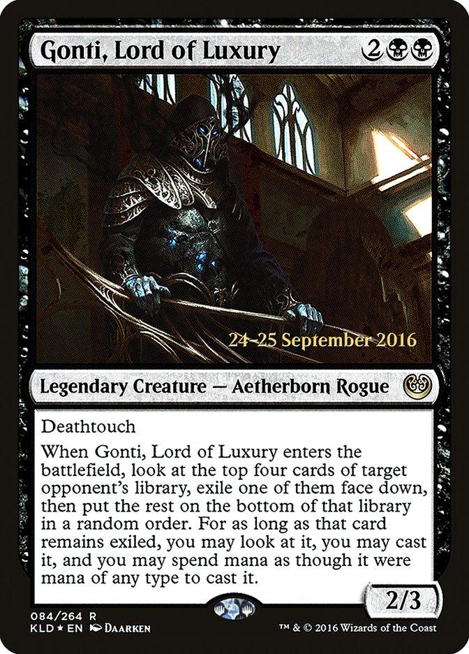 Gonti, Lord of Luxury [Kaladesh Prerelease Promos] - Trinity Hobby