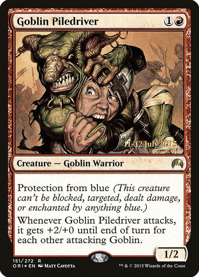 Goblin Piledriver [Magic Origins Prerelease Promos] - Trinity Hobby