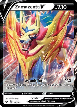 Zamazenta V (139/202) (Jumbo Card) [Sword & Shield: Base Set] - Trinity Hobby