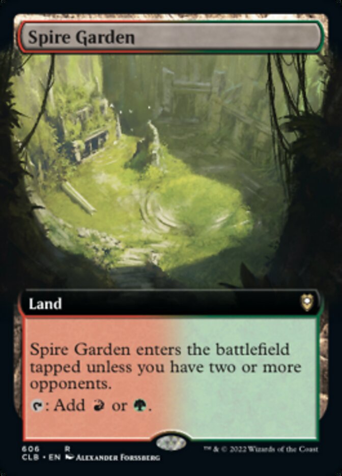 Spire Garden (Extended Art) [Commander Legends: Battle for Baldur's Gate] - Trinity Hobby