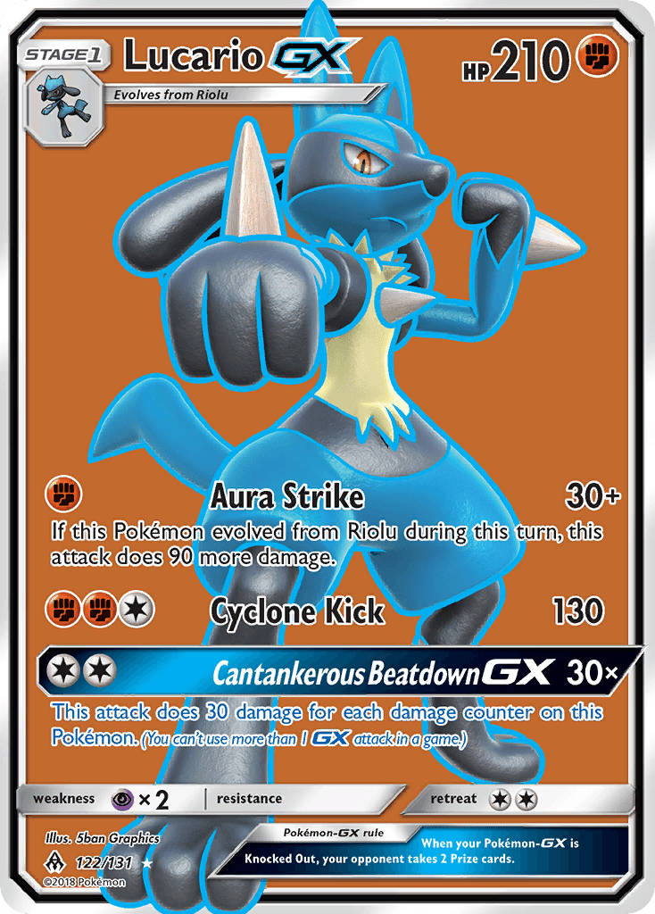 Lucario GX (122/131) [Sun & Moon: Forbidden Light] - Trinity Hobby