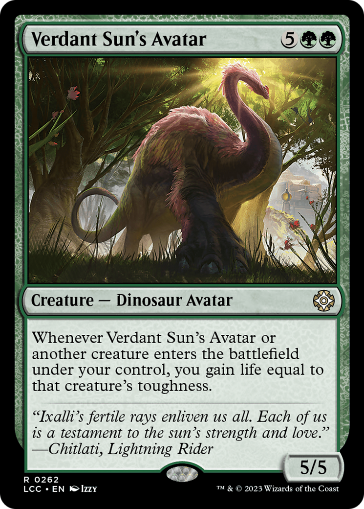 Verdant Sun's Avatar [The Lost Caverns of Ixalan Commander] - Trinity Hobby