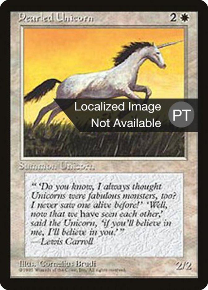 Pearled Unicorn [Fourth Edition (Foreign Black Border)] - Trinity Hobby