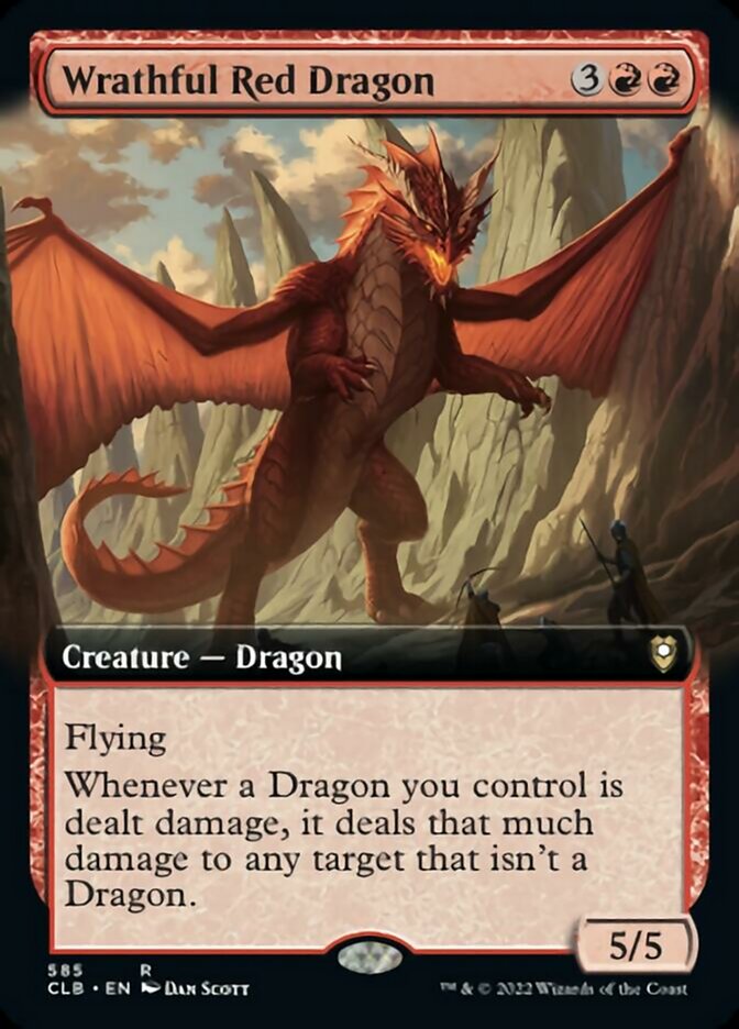 Wrathful Red Dragon (Extended Art) [Commander Legends: Battle for Baldur's Gate] - Trinity Hobby