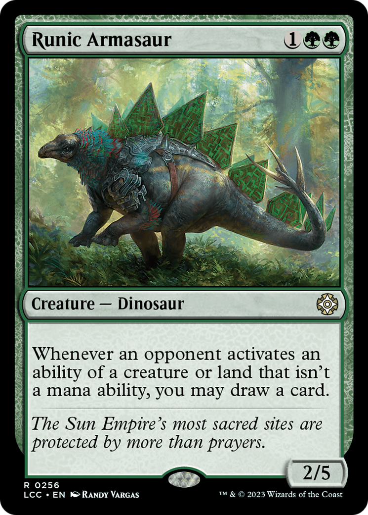 Runic Armasaur [The Lost Caverns of Ixalan Commander] - Trinity Hobby