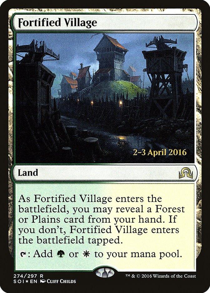 Fortified Village [Shadows over Innistrad Prerelease Promos] - Trinity Hobby