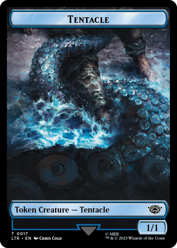 Tentacle // Food (0024) Double-Sided Token (Surge Foil) [The Lord of the Rings: Tales of Middle-Earth Tokens] - Trinity Hobby