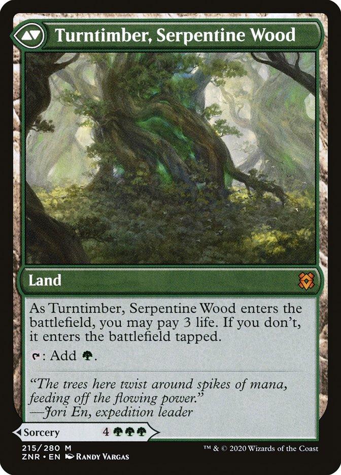Turntimber Symbiosis // Turntimber, Serpentine Wood [Zendikar Rising] - Trinity Hobby