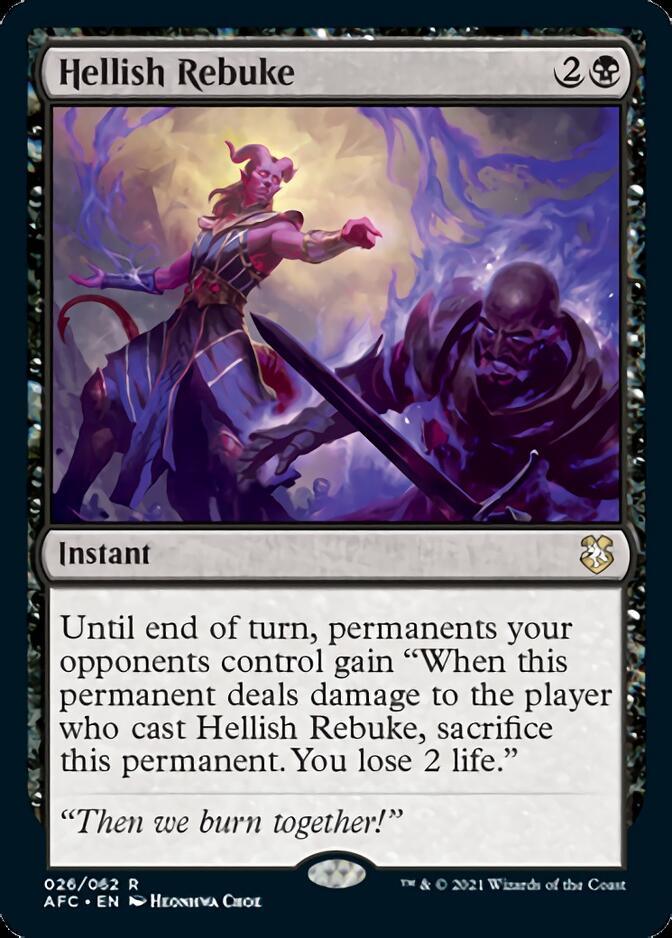 Hellish Rebuke [Dungeons & Dragons: Adventures in the Forgotten Realms Commander] - Trinity Hobby