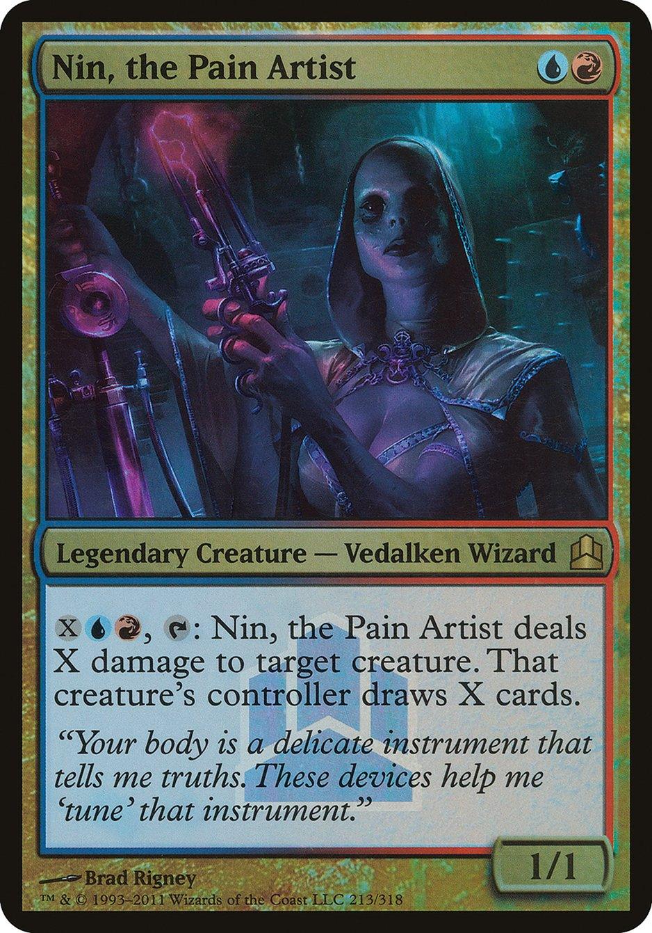 Nin, the Pain Artist (Launch) (Oversized) [Commander 2011 Oversized] - Trinity Hobby