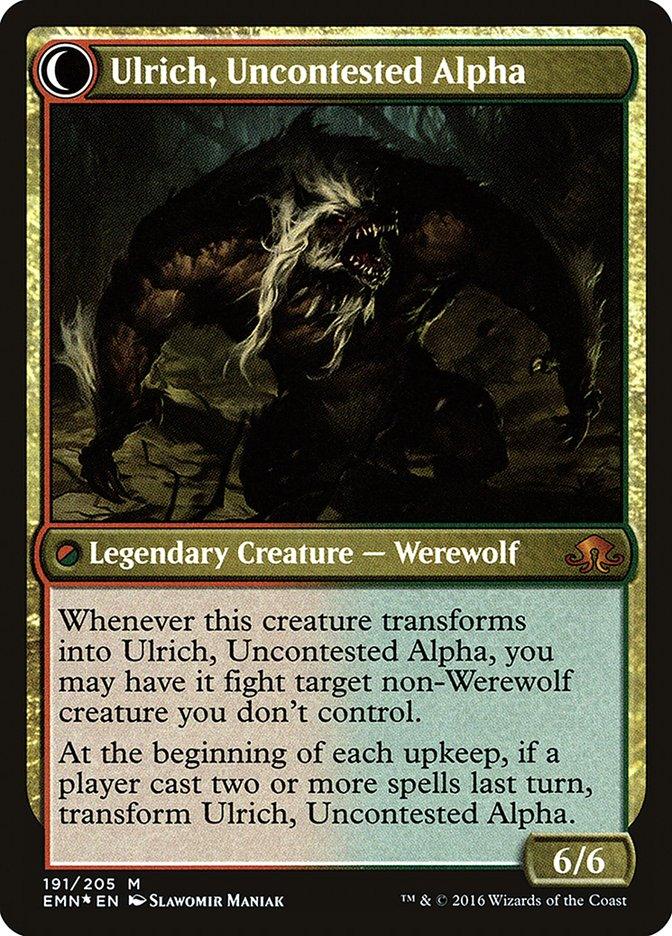 Ulrich of the Krallenhorde // Ulrich, Uncontested Alpha [Eldritch Moon Prerelease Promos] - Trinity Hobby