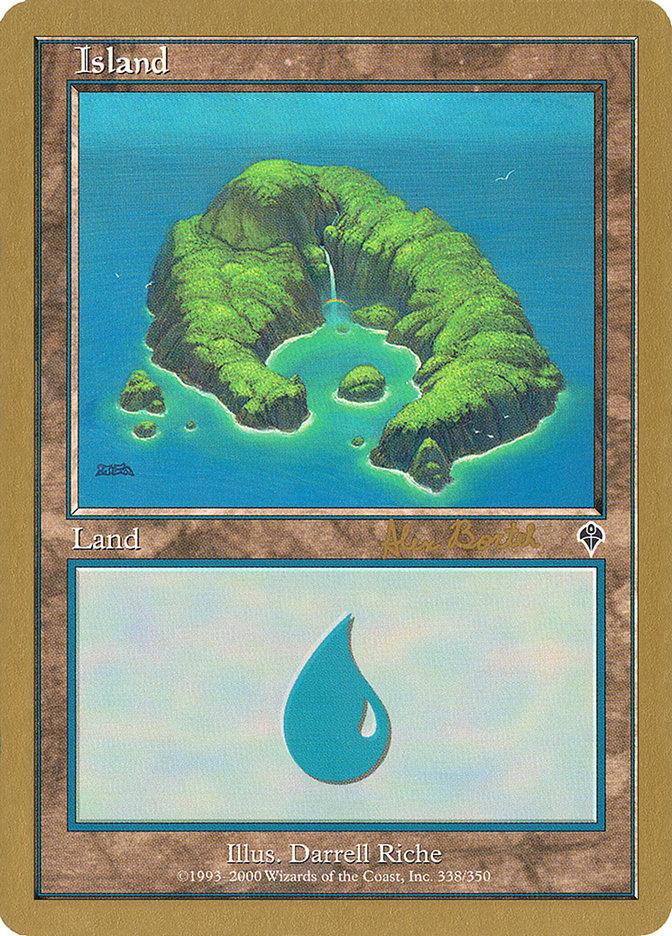 Island (ab338) (Alex Borteh) [World Championship Decks 2001] - Trinity Hobby