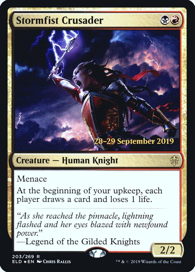 Stormfist Crusader [Throne of Eldraine Prerelease Promos] - Trinity Hobby