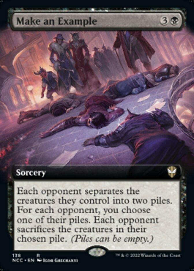 Make an Example (Extended Art) [Streets of New Capenna Commander] - Trinity Hobby