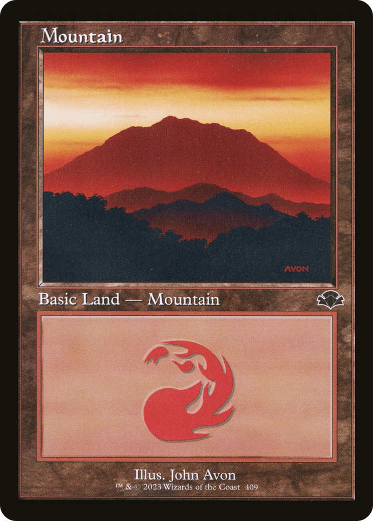 Mountain (409) (Retro) [Dominaria Remastered] - Trinity Hobby