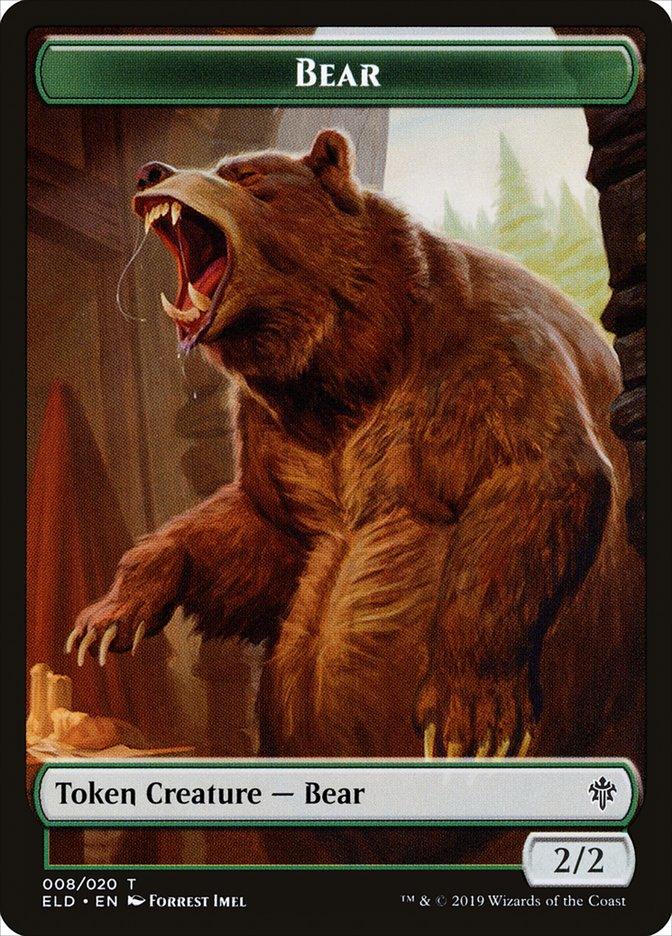 Bear Token [Throne of Eldraine Tokens] - Trinity Hobby