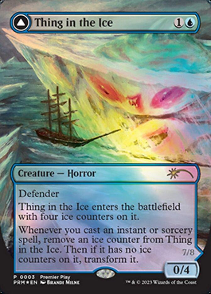 Thing in the Ice // Awoken Horror (Borderless Alternate Art) [Regional Championship Qualifiers 2023] - Trinity Hobby