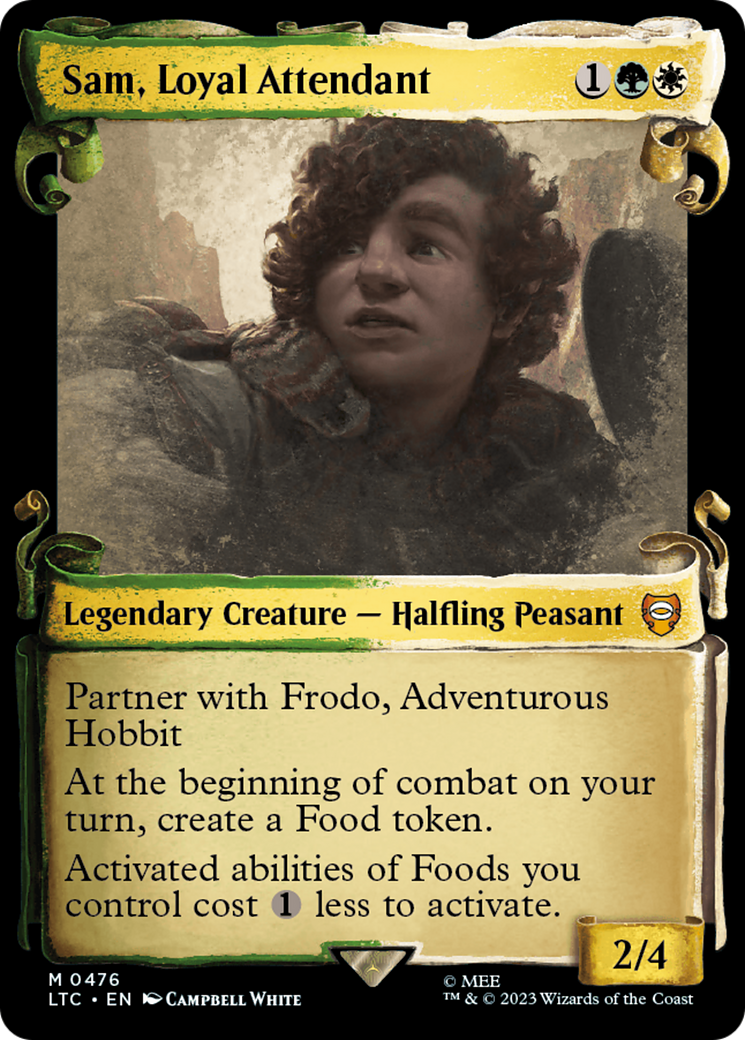 Sam, Loyal Attendant [The Lord of the Rings: Tales of Middle-Earth Commander Showcase Scrolls] - Trinity Hobby
