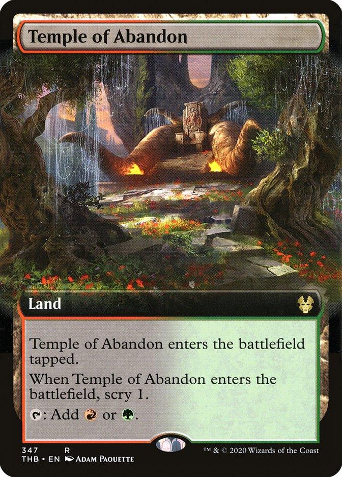 Temple of Abandon (Extended Art) [Theros Beyond Death] - Trinity Hobby