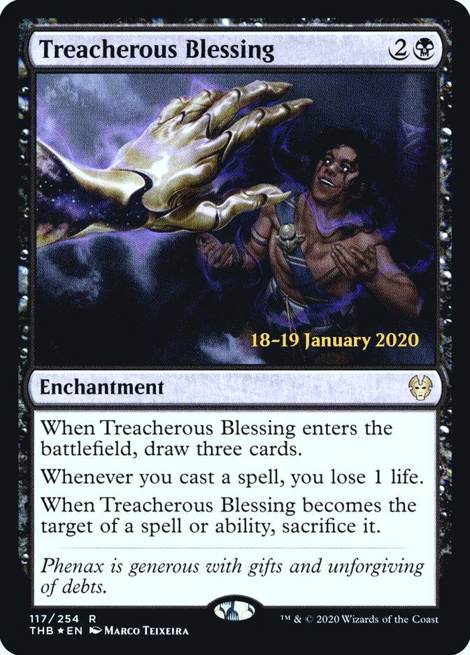 Treacherous Blessing [Theros Beyond Death Prerelease Promos] - Trinity Hobby