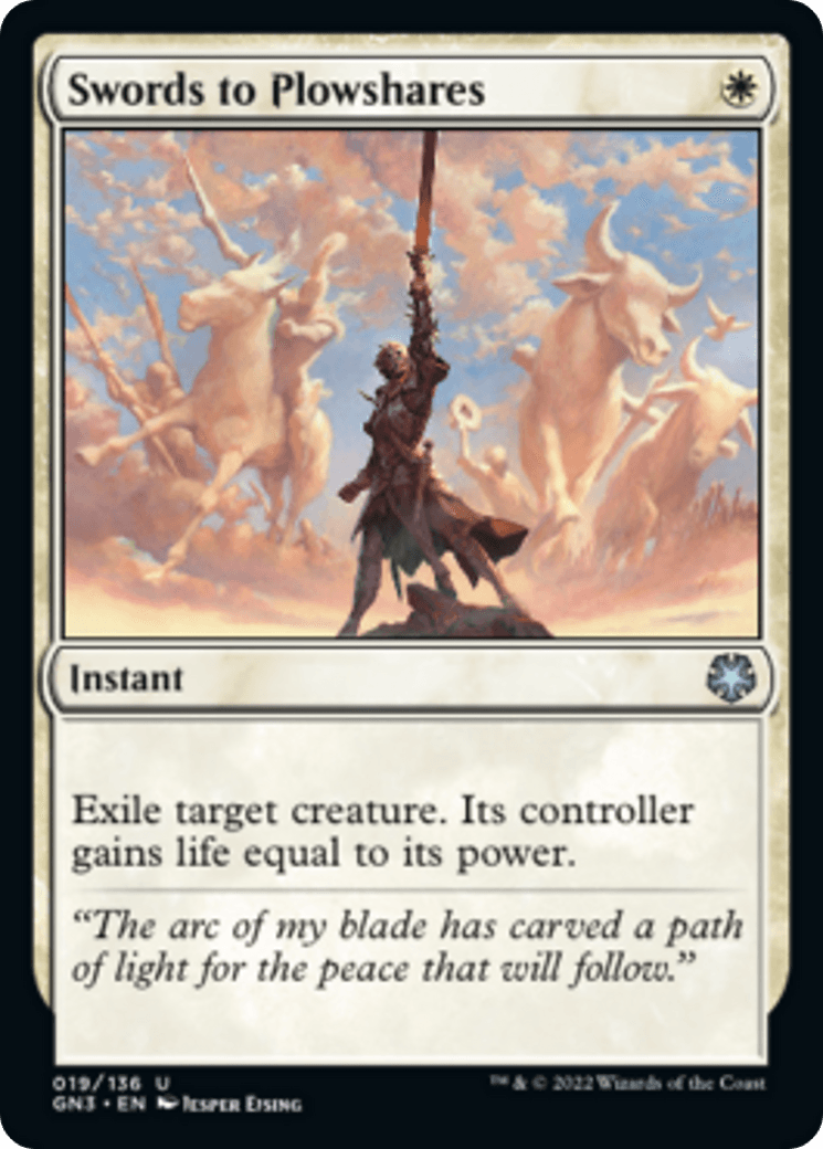 Swords to Plowshares [Game Night: Free-for-All] - Trinity Hobby