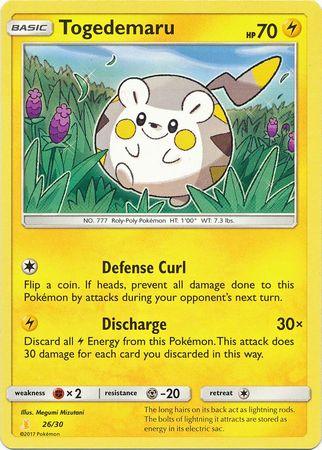 Togedemaru (26/30) [Sun & Moon: Trainer Kit - Alolan Raichu] - Trinity Hobby