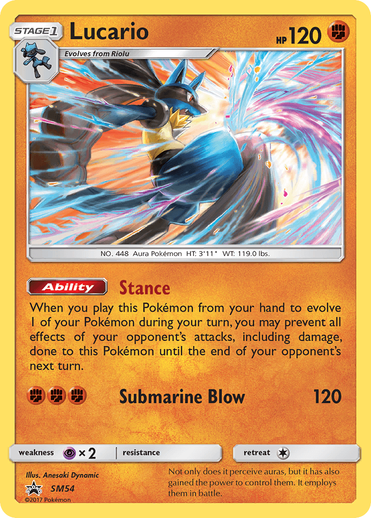 Lucario (SM54) [Sun & Moon: Black Star Promos] - Trinity Hobby
