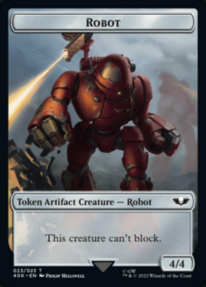 Astartes Warrior (001) // Robot Double-Sided Token [Warhammer 40,000 Tokens] - Trinity Hobby