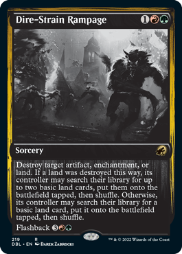 Dire-Strain Rampage [Innistrad: Double Feature] - Trinity Hobby