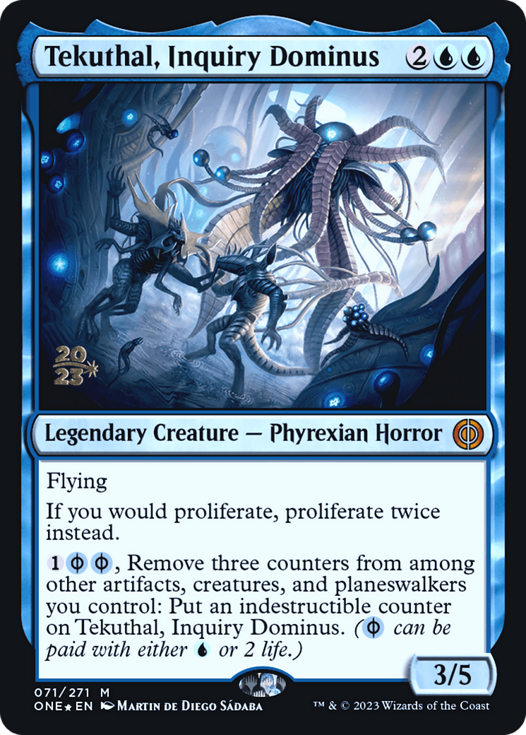 Tekuthal, Inquiry Dominus [Phyrexia: All Will Be One Prerelease Promos] - Trinity Hobby