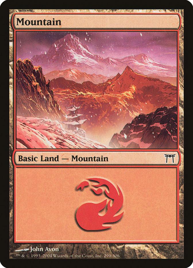 Mountain (299) [Champions of Kamigawa] - Trinity Hobby