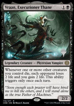 Vraan, Executioner Thane (Promo Pack) [Phyrexia: All Will Be One Promos] - Trinity Hobby