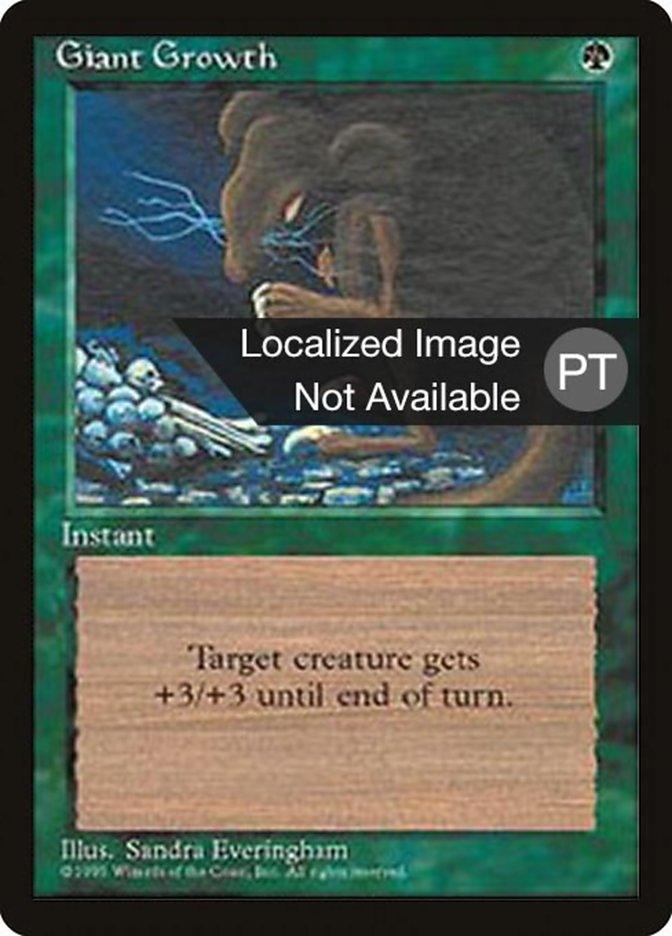Giant Growth [Fourth Edition (Foreign Black Border)] - Trinity Hobby