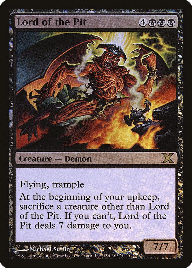 Lord of the Pit (Premium Foil) [Tenth Edition] - Trinity Hobby