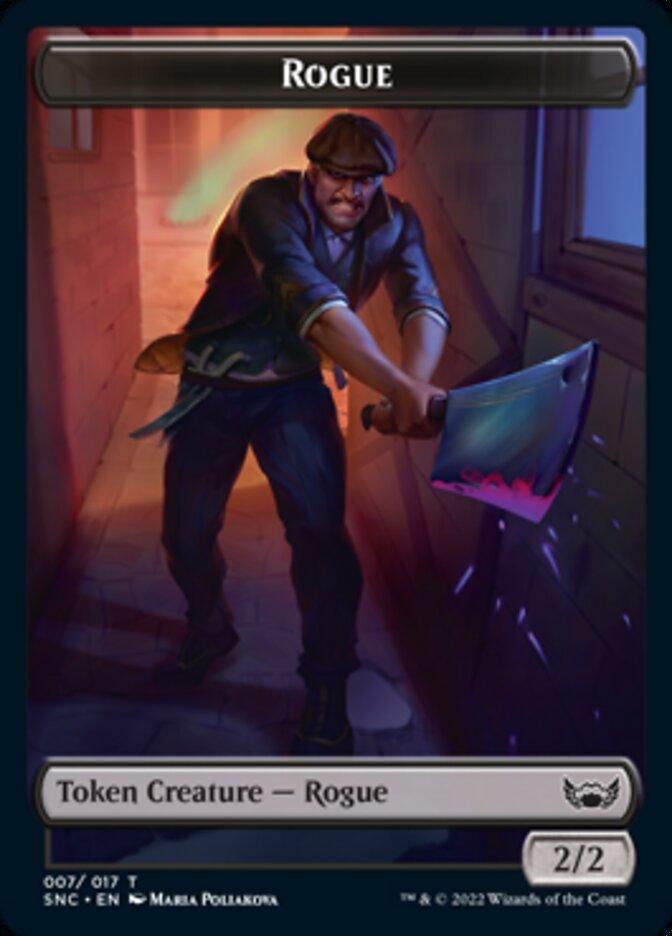 Treasure (017) // Rogue Double-Sided Token [Streets of New Capenna Tokens] - Trinity Hobby