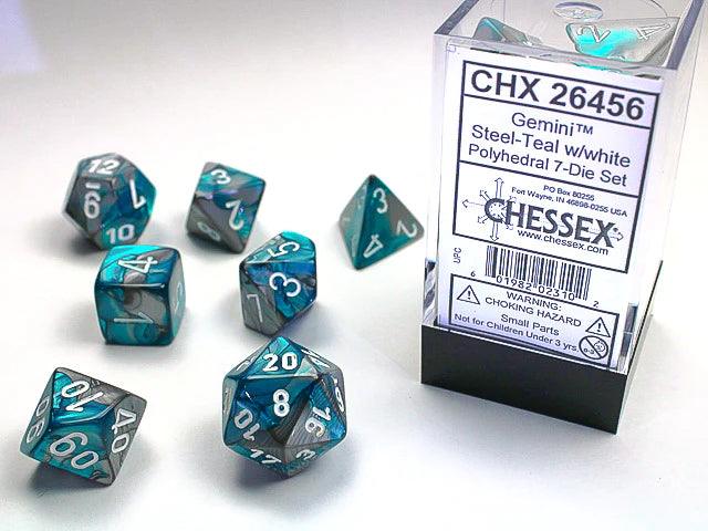 GEMINI 7-DIE SET Steel-Teal / White - Trinity Hobby