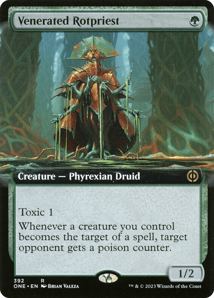 Venerated Rotpriest (Extended Art) [Phyrexia: All Will Be One] - Trinity Hobby